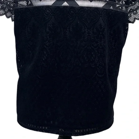 Laundry By Shelli Segal Whimsigoth Paisley Floral Fairygoth Velvet Lace Sz M Top - Picture 6 of 12